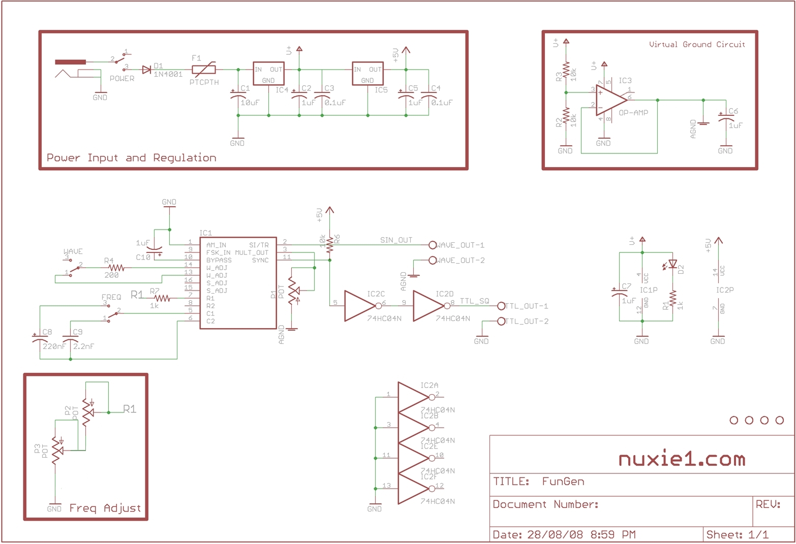 Function Generator Kit - DEV-09002 - SparkFun Electronics