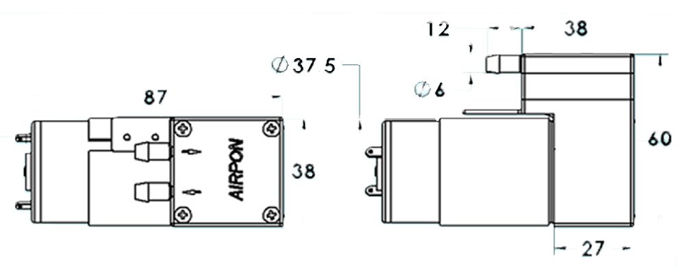 Vacuum Pump - 12V - ROB-10398 - SparkFun Electronics