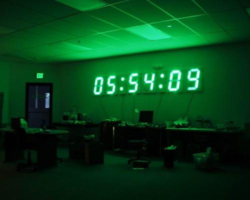 12ft Gps Wall Clock Sparkfun Electronics, Clock That Glows On The Ceiling