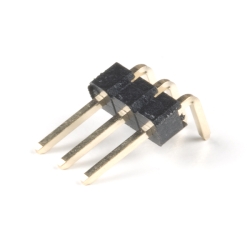 Header - 3-Pin Male (PTH, 0.1in., Right Angle)