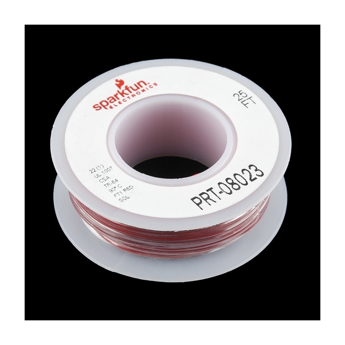 Hook-up Wire - Red (22 AWG)