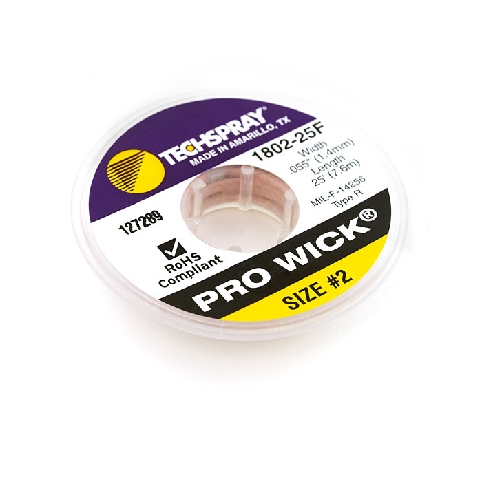 Solder Wick #2 25ft. - TechSpray