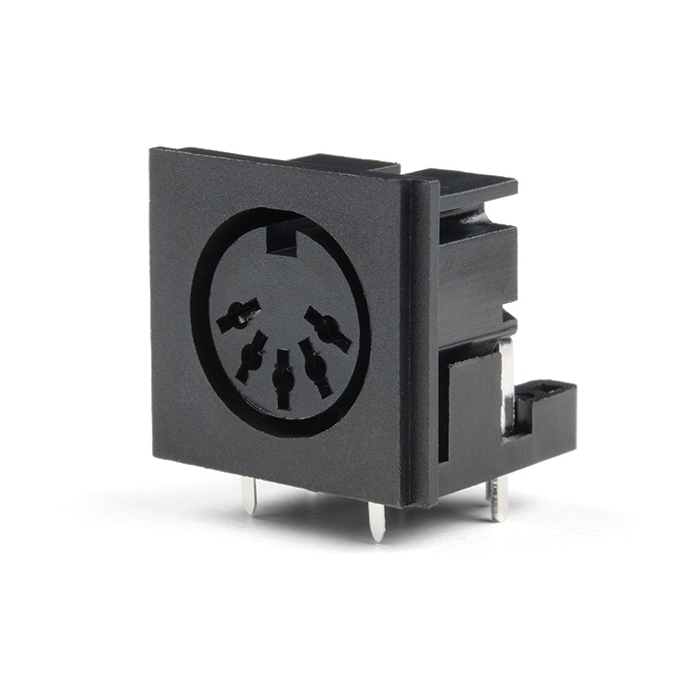 MIDI Connector - Female Right Angle