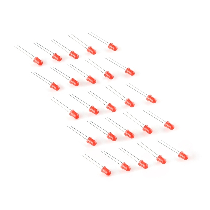 LED - Basic Red 5mm (25 pack)