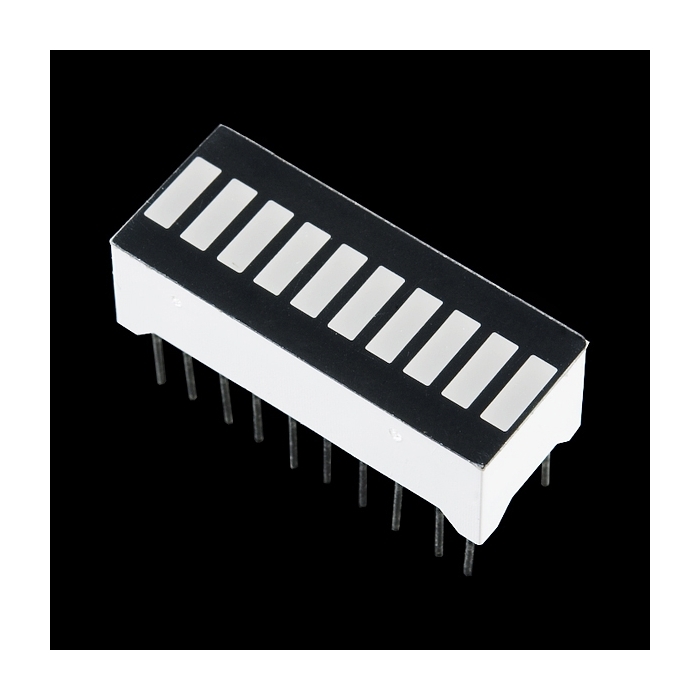 10 Segment LED Bar Graph - Red