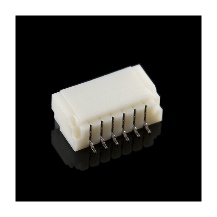JST SH Horizontal 6-Pin Connector - SMD