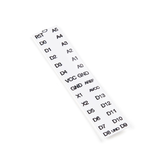 Pin Map Sticker for ATMEGA328 with Optiboot