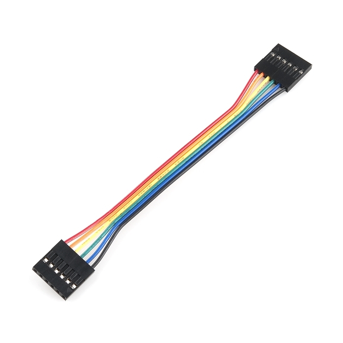 Jumper Wire - 0.1", 6-pin, 4"