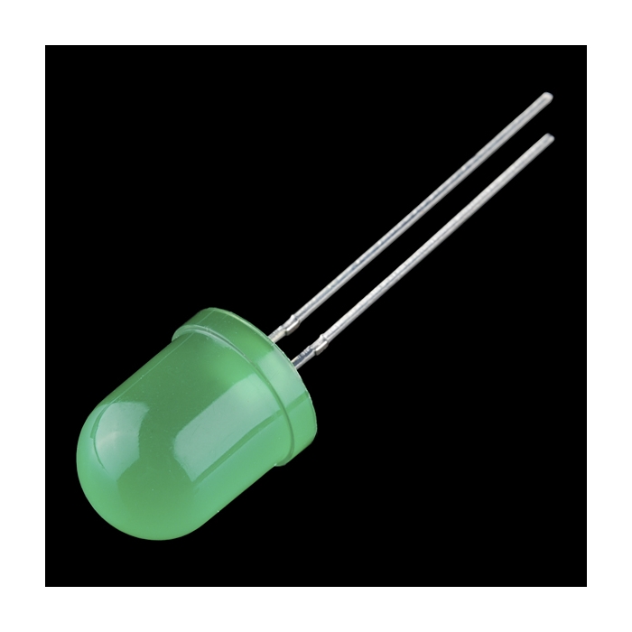 Diffused LED - Green 10mm