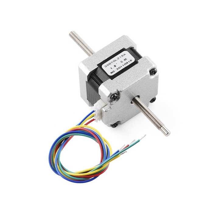 Stepper Motor - 29 oz.in (200 steps/rev, Threaded Shaft)