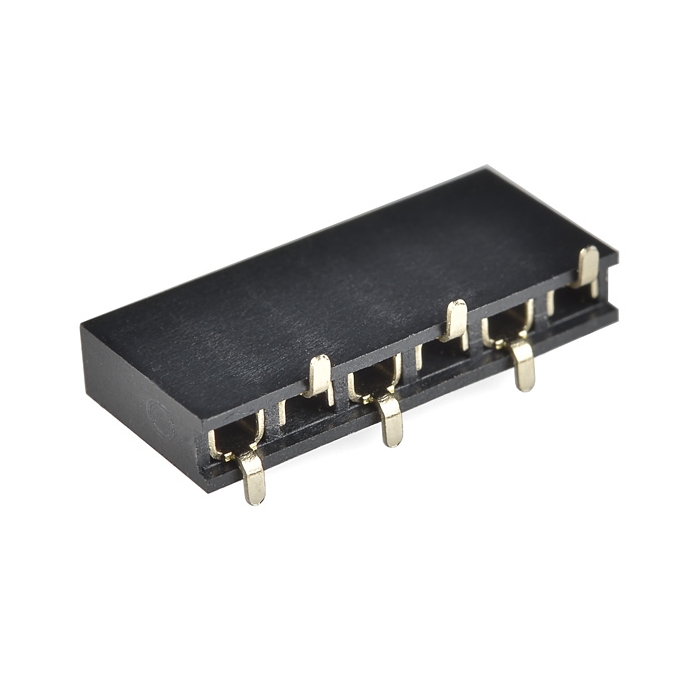 Header - 6-pin Female (SMD, 0.1")