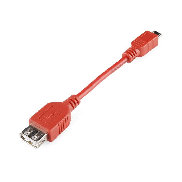 USB OTG Cable - Female A to Micro-A - 4"