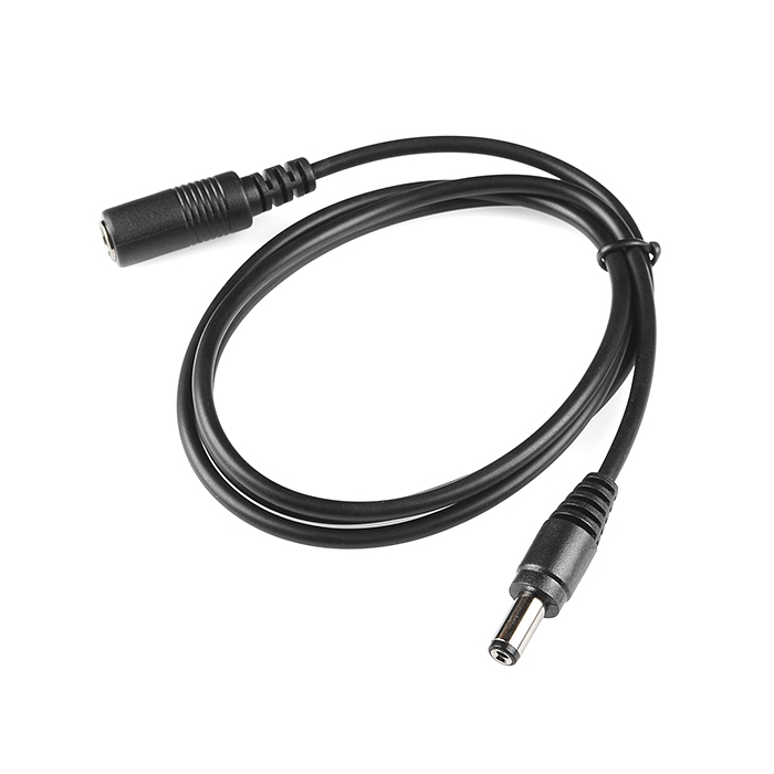 Barrel Jack Extension Cable - M-F (3 ft)