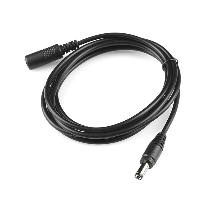 Barrel Jack Extension Cable - M-F (6 ft)
