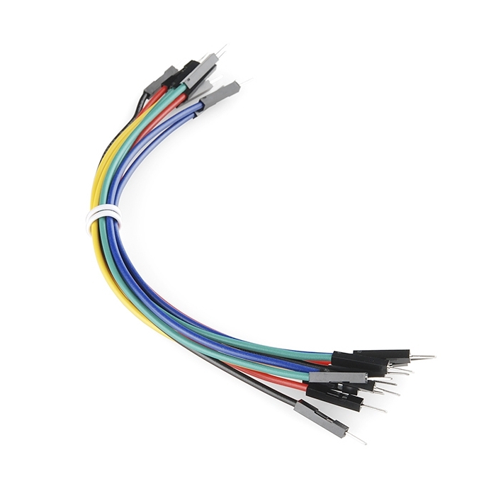 Jumper Wires Premium 6" M/M - 20 AWG (10 Pack)