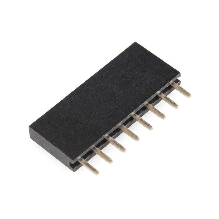 Header - 8-pin Female (PTH, 0.1")