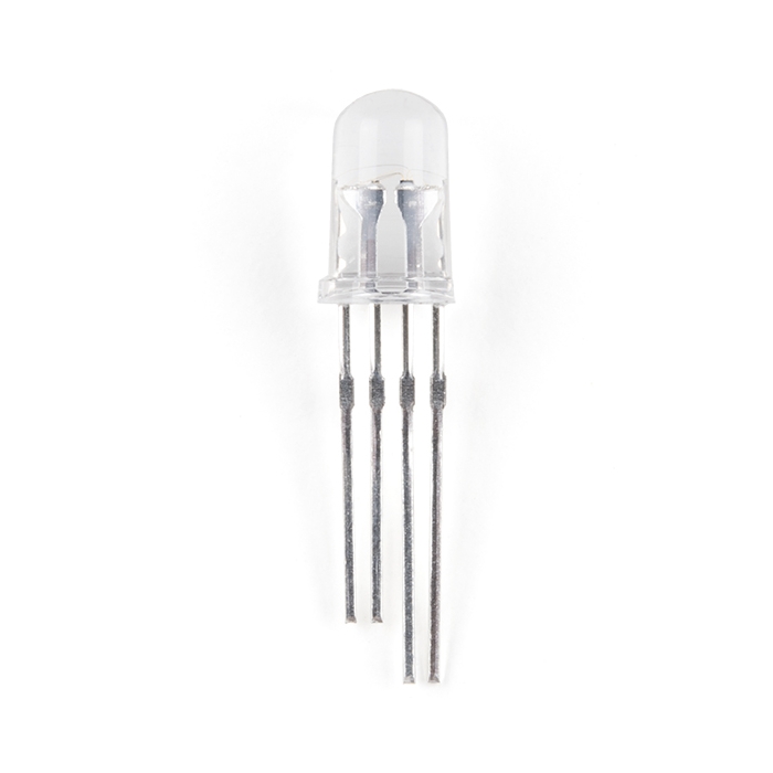 LED - RGB Addressable, PTH, 5mm Clear (5 Pack)