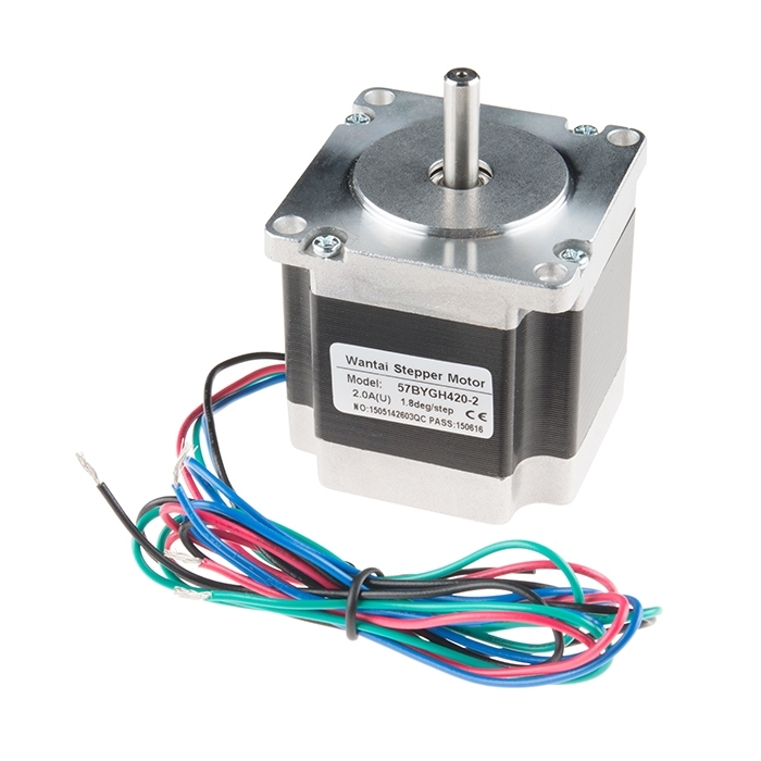 Stepper Motor - 125 oz.in (200 steps/rev, 600mm Wire)