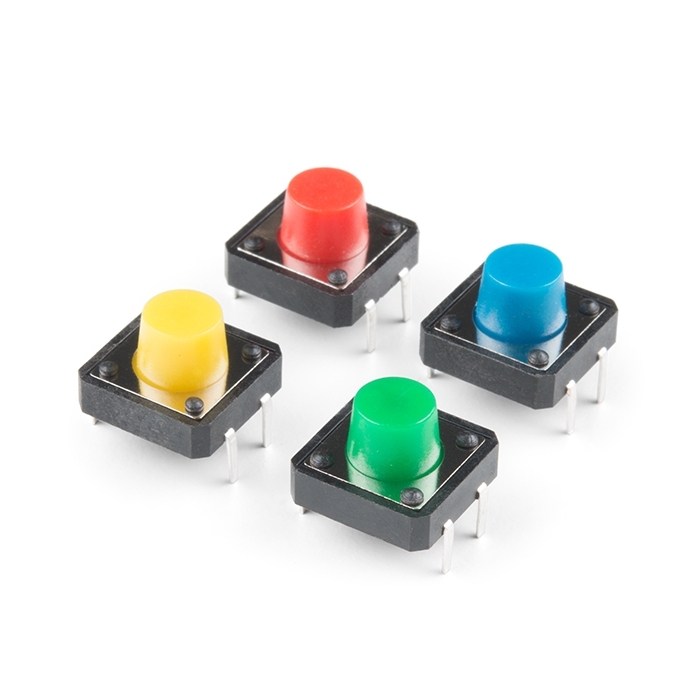Multicolor Buttons - 4-pack