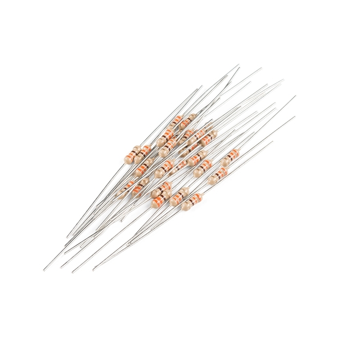 Resistor 330 Ohm 1/4 Watt PTH - 20 pack (Thick Leads) 