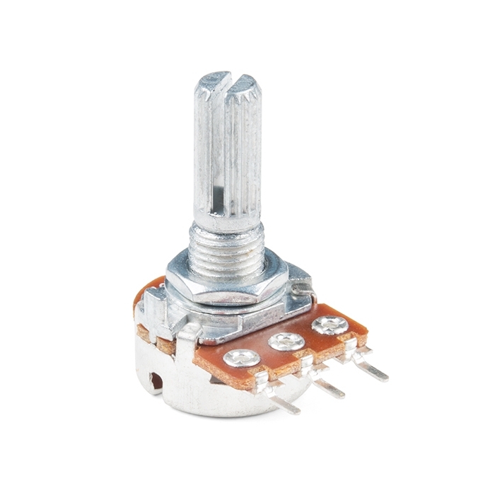 Rotary Potentiometer - 100k Ohm, Logarithmic (Panel Mount) 