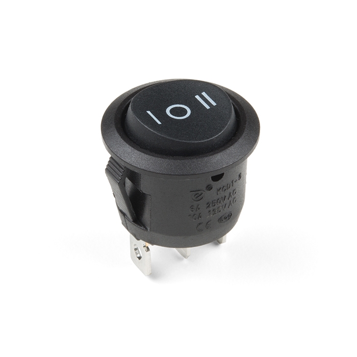 Rocker Switch - On/Off/On (Round)