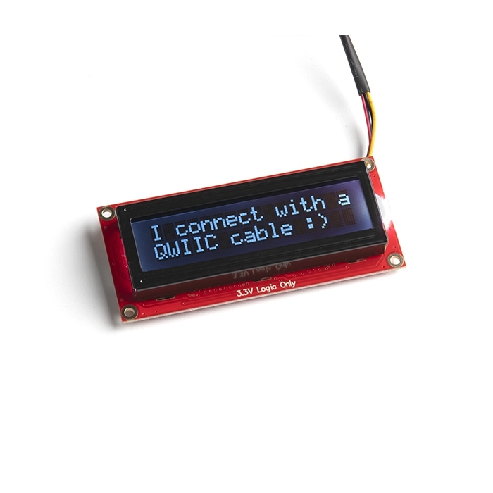 SparkFun 16x2 SerLCD - RGB Text (Qwiic)