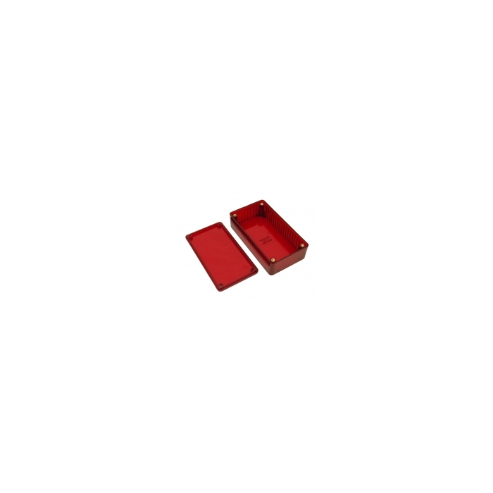 Polycarbonate Case - 1.1 x 2.4 x 4.4" Red