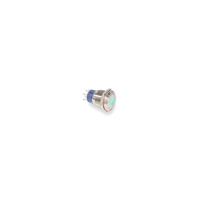 Anti-Vandal Pushbutton - Power Symbol Blue