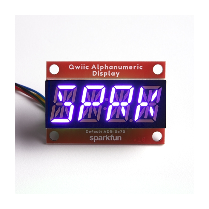 SparkFun Qwiic Alphanumeric Display - Purple