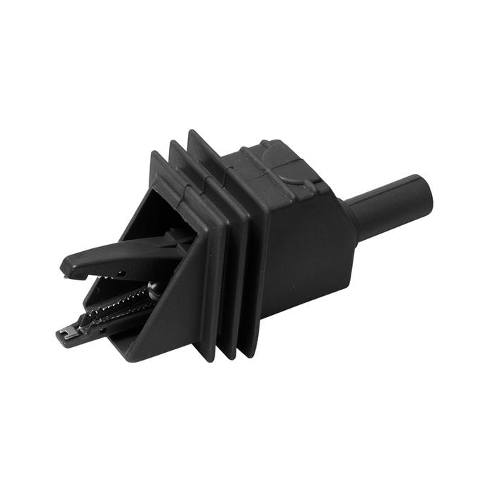 Fully Insulated Large Alligator Clip with 4mm Sheathed Banana Jack (Black)