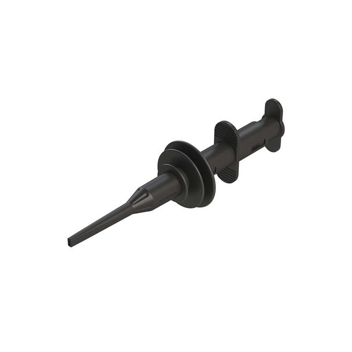 8kV Hook Clip w/ 4mm Sheathed Banana Jacks (Black)