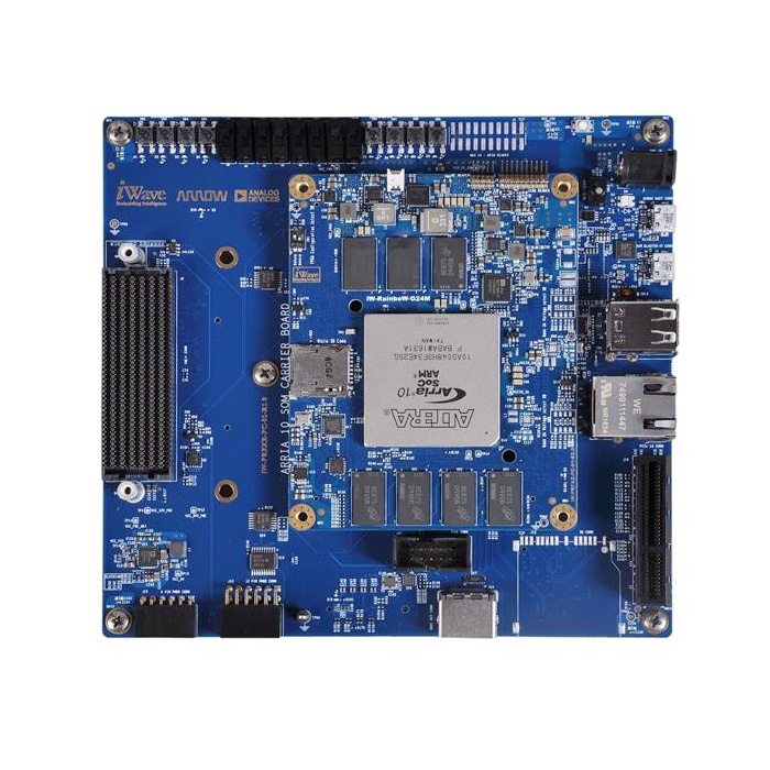 Arria 10 SoC @1.4GHz , 2GB RAM for HPS, 4GB FPGA RAM, 256Mbit QSPI Flash, 8GB MicroSD