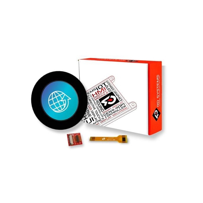 pixxILCD Smart Display Module - 1.3", Round w/ Capacitive Touch