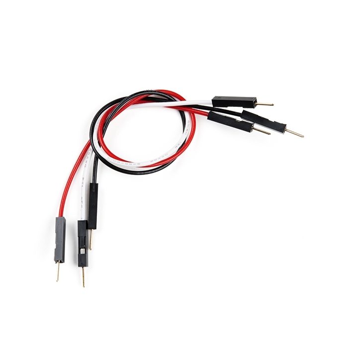 Jumper Wires Premium 6in. M/M - 3 Pack (Red, Black, and White)