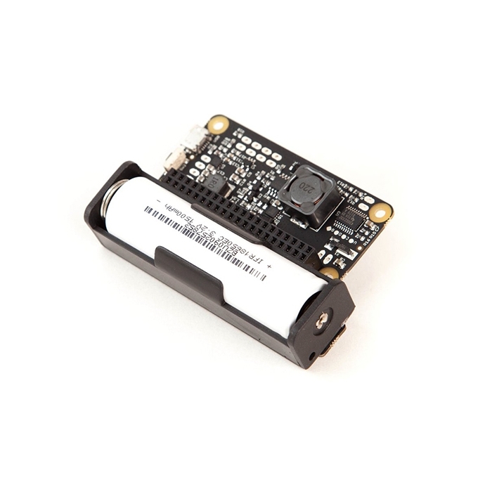 LiFePO4wered/Pi+ (18650 Battery) w/ Stackable Header
