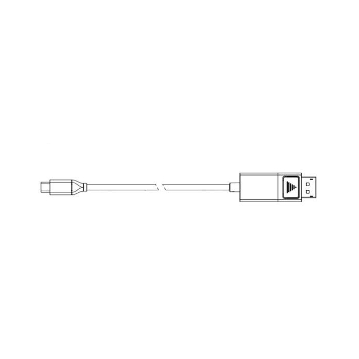 DisplayPort Male to USB Type-C, 6FT