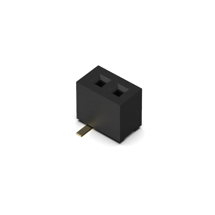 2-Pin Female Header, 1.0mm Pitch