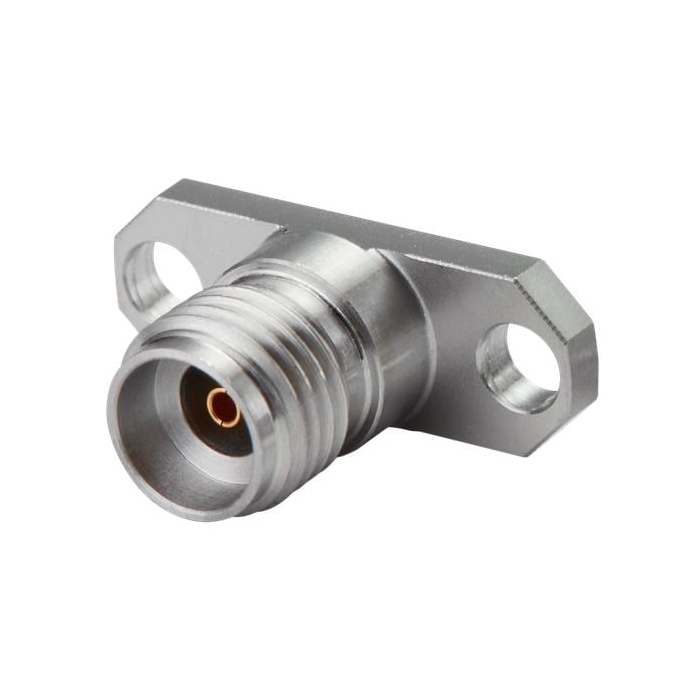 PCB.292FST.2H.XS – 2.92(F) PCB Mount 2 Hole Vertical Mount Straight on Board mmWave Connector