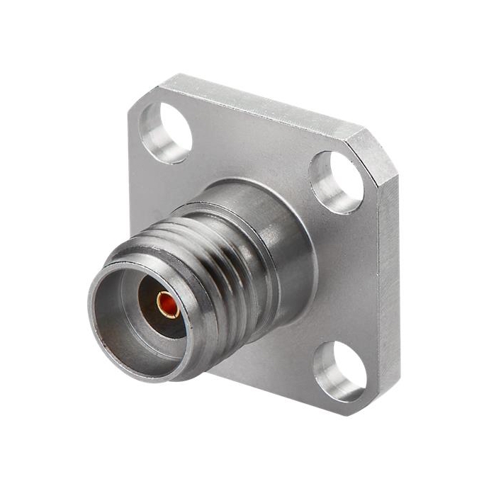 PCB.292FST.4H.XS – 2.92(F) PCB Mount 4 Hole Vertical Mount Straight on Board mmWave Connector