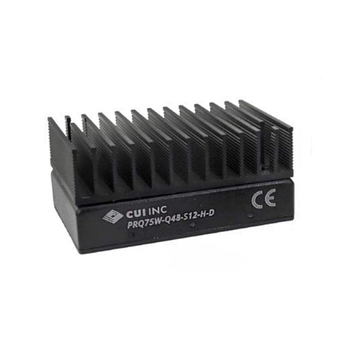 Isolated DC/DC Converter - 12Vdc, 6.25A, Single Regulated Output, DIP, w/ Heat Sink