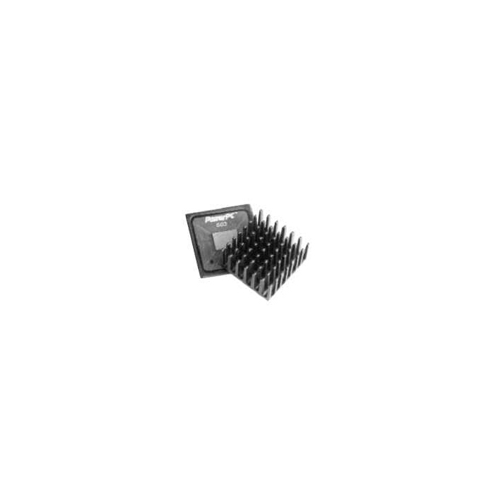 Heatsink - 27.94mm SQ, 15.24mm fin, Thermal Tape, Adhesive