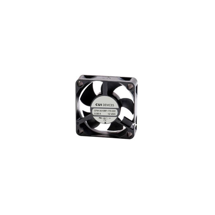 35mm x 35mm DC Axial Fan - 12 Vdc, Ball-Bearing, 9000 RPM