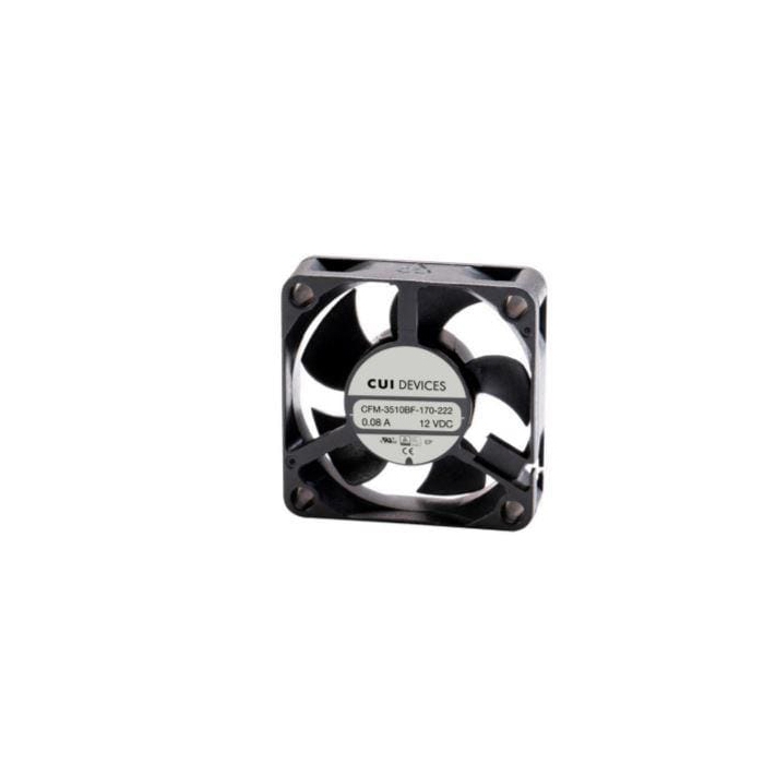35mm x 35mm DC Axial Fan - 12 Vdc, Ball Bearing, 7000 RPM