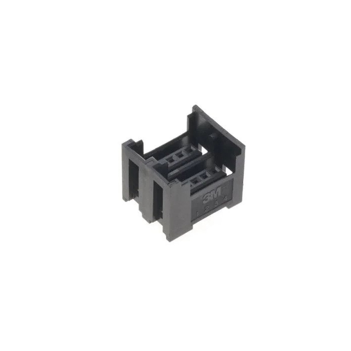 3M Mini-Clamp Socket - Double Row, 8 positions, 20-22awg, 2 Symmetrical Posts