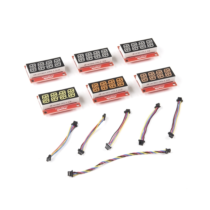 SparkFun Qwiic Alphanumeric Display Kit