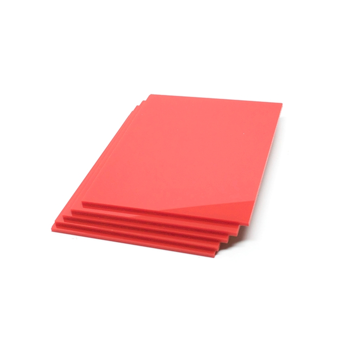 Acrylic Sheet, 3mm (Qty 5) - Red