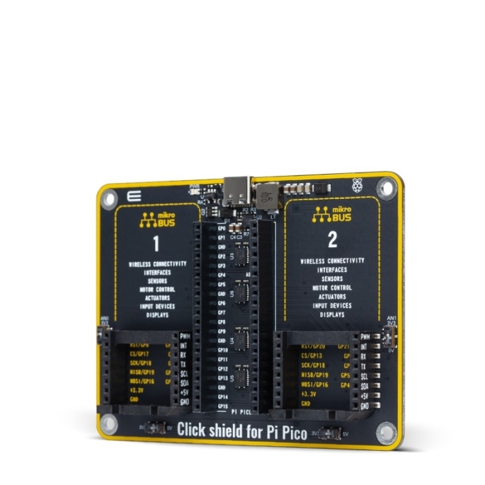 MIKROE Click Shield for Pi Pico