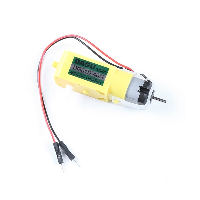 Hobby Gearmotor - 140 RPM, Male Connectors (Single)