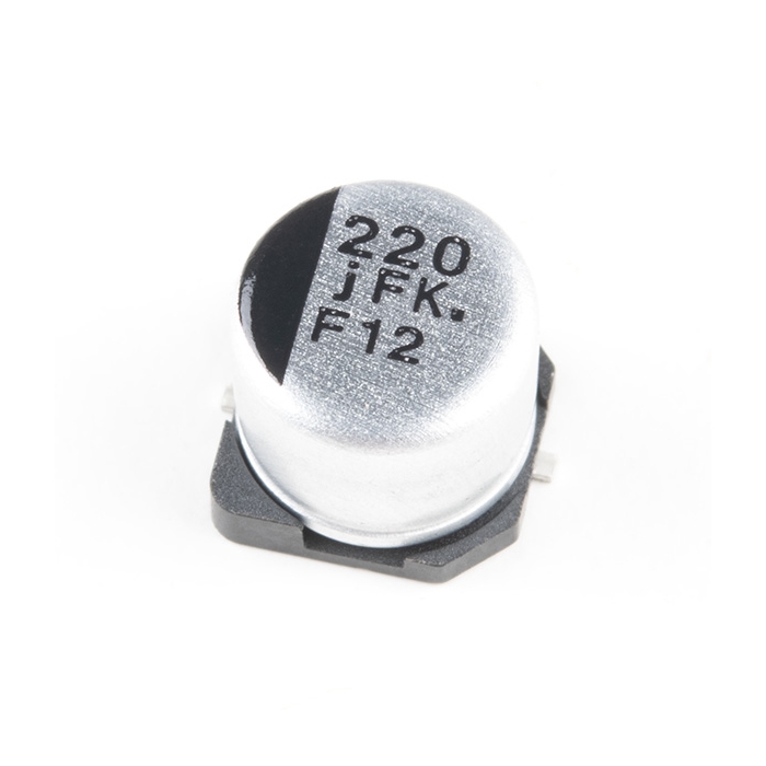 Capacitor Aluminum Electrolytic - 220uF, ±20%, 6.3V